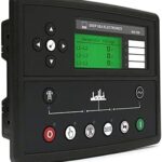 Deep Sea Electronics DSE7320 MKII Auto Mains Failure control module with LCD display and front-panel navigation buttons.
