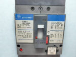 Technical label and LSI rating plug specifications on GE SFHA36AT0250 breaker