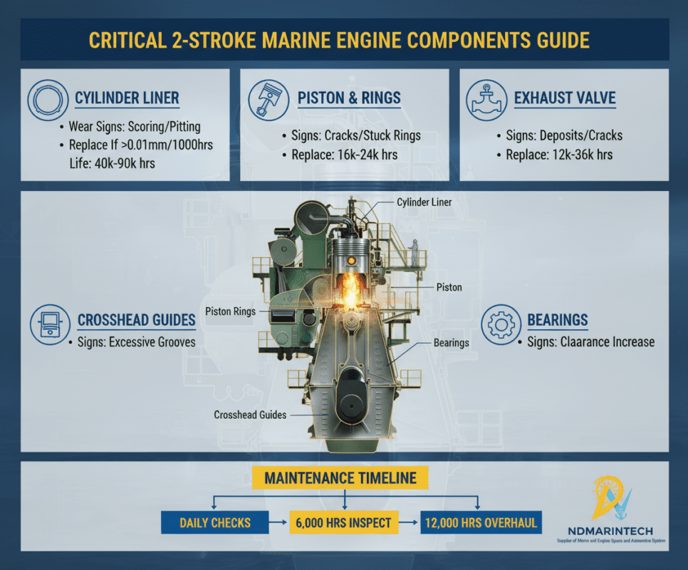 2-stroke marine engine components replacement 2-stroke marine engine components replacement