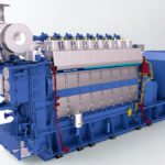 MAN B&W L58/64 diesel engine generator set