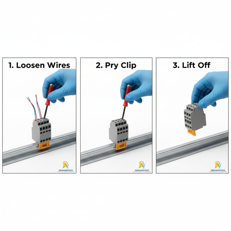 how to Remove DIN Rail Terminal Blocks how to Remove DIN Rail Terminal Blocks