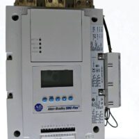 Allen-Bradley 150-F201NBD SMC Flex Smart Motor Controller front view showing LCD display and keypad