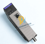 Front perspective of Allen-Bradley 1756-CNB ControlNet Bridge Module with status display and BNC connector