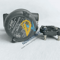 Top view of AVID Westlock KS-017-GE-L position monitor label detailing hazardous location certifications and included mounting bracket accessory