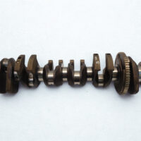A high-precision replacement crankshaft for a 2005 BMW 3 Series E90 325i with N52B25 engine, showing the main journals and counterweights against a white background