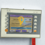 Operational test of B&R 4PP045.0571-062 Power Panel 45 showing login screen and touchscreen functionality