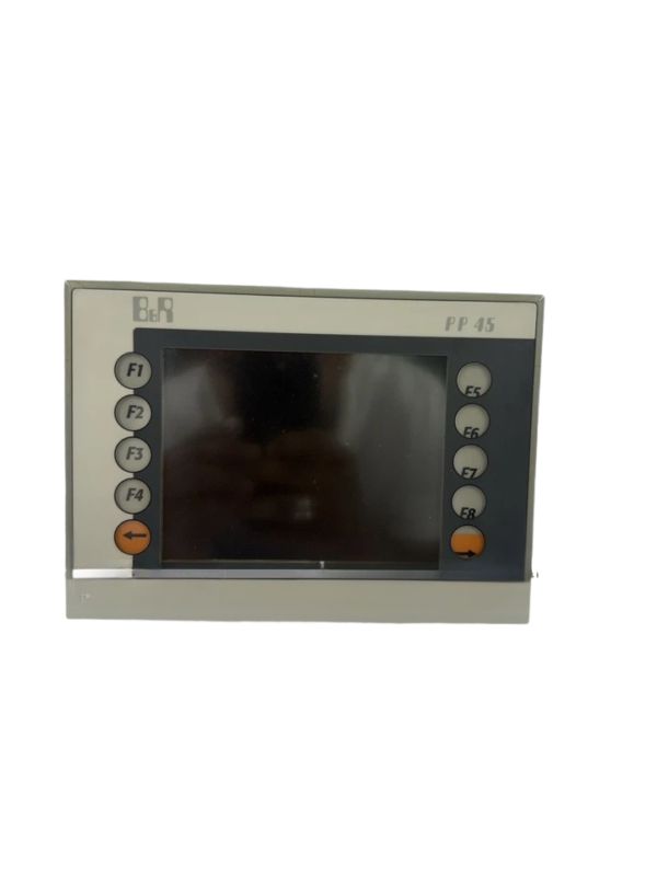 B&R PP45 4PP045.0571-062 Front Facia Layout B&R 4PP045.0571-062 Power Panel 45 front view with 5.7 inch QVGA display and function keys F1-F8
