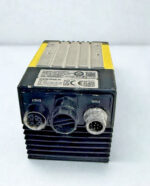 Rear view of Cognex DataMan DM474X 825-10841-1R barcode reader showing ENET and PWR connection ports