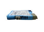 Profile view of Eaton MTL5514 galvanic isolator with removable grey screw terminals and ventilation slots