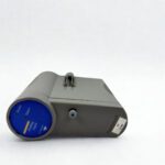 Side perspective view of the gray Honeywell CC-PAIX02 Series C module showcasing the ventilated housing design and the mounting screw for Experion C300 installation
