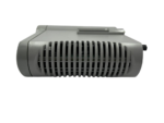 Side profile of the gray Honeywell Series C HART Analog Output Module highlighting the integrated cooling vents and internal PCB mounting