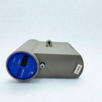 A horizontal side profile of the Honeywell CC-PCNT02 C300 controller module showing the depth of the unit and the Honeywell branding on the grey protective housing