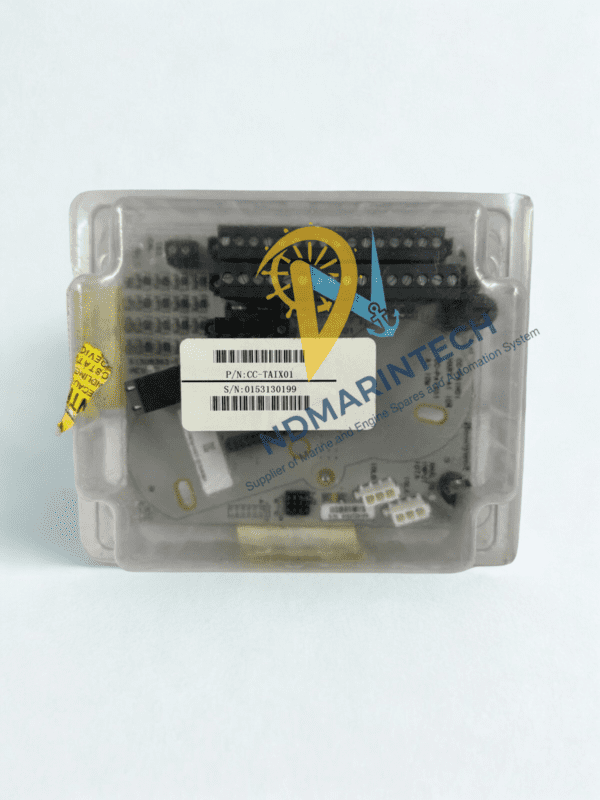 honeywell-cc-taix01-sealed-packaging-label Honeywell CC-TAIX01 Analog Input Module in original protective packaging with visible serial number (S/N 0153130199) and manufacturer labels