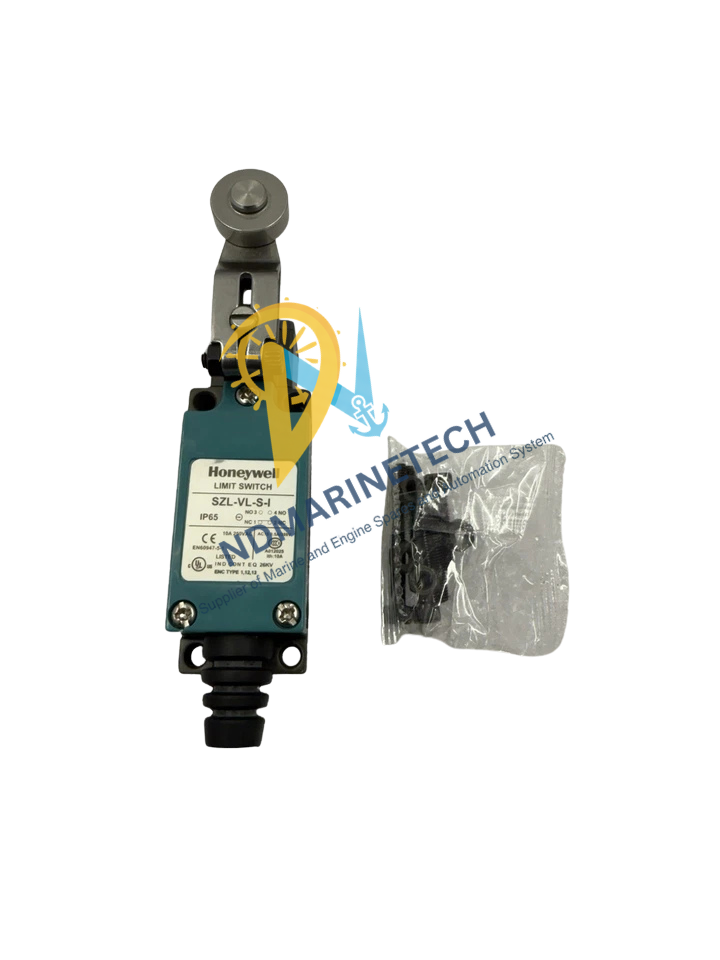 Honeywell SZL-VL-S-I Limit Switch Honeywell SZL-VL-S-I Limit Switch top view featuring terminal labels, CE certification, and included mounting hardware