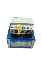 New Lutron QSPS-DH-1-75 power supply unit sitting on its original blue and white Lutron retail box