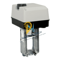 Honeywell ML7420-A6025 Electric Linear Valve Actuator showing mounting yoke and manual override knob, supplied by NDMarineTech