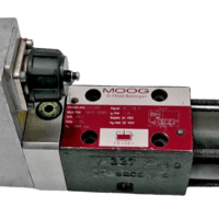 Complete assembly of the Moog D635-606B (Framo P/N A11592) Direct Drive Servo Proportional Valve with electrical connector