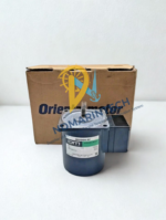 Oriental Motor 5RK40GN-AT 100V Reversible Motor in front of original brand box