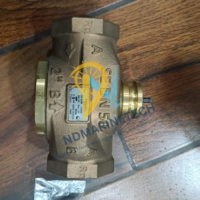 Profile View of Schneider Electric DN50 Valve with Mounting Hardware