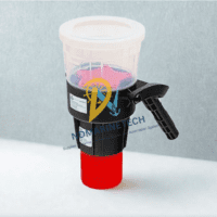 Solo 330-001 smoke detector tester cup with ND Marine Tech watermark for maritime fire safety inspections