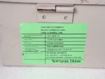 Close-up of Software House seismic certification label for iSTAR Ultra controllers model USTAR016 showing OSHPD compliance.