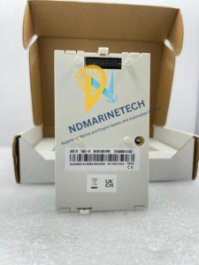 ABB FAIO-01 System Connection Port and Compliance Ratings Rear view of ABB FAIO-01 module showing 20-pin system interface connector and UKCA CE markings