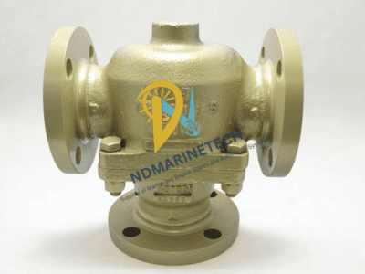 AMOT 2BCSJ12003 Complete Valve Assembly - Marine Engineering Grade Complete assembly of the AMOT 2BCSJ12003 thermostatic control valve used in marine engine cooling and oil circuits.