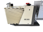 Agilent HS 602 Dual Stage Rotary Vane Vacuum Pump side profile showing the HS 602 model branding and heat dissipation fins.