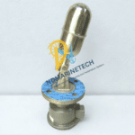 Vertical view of the Atlas 66D4016 level switch with a blue Donit BA-U sealing gasket, supplied by ND Marine Tech for marine incinerator systems