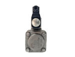 Rear view of the Aventics R417002149 valve showing the circular housing cover secured by four bolts, with "GGG 40" and "203 4472 R" embossed on the metal surface