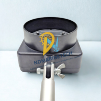 Consilium MTE2-CS flame detector tester front view showing the circular test hood and extension pole attachment for marine fire alarm testing