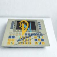 Angled front view of the ESA VT310WA0000 marine HMI interface illustrating the industrial membrane keypad layout and function keys