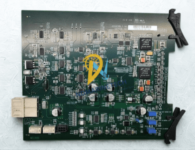Elekta 1526644 Rev 03 Automation Control Board Front View Front view of Elekta 1526644 Rev 03 Wedge Control PCB showing Linear LTM4612V uModule and high-precision automation components.