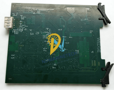 Elekta 1526644 Rev 03 PCB Reverse Side Details Rear side of Elekta Wedge Control PCB P/N 1526644 Rev 03 displaying high-density circuit traces and medical-grade soldering.