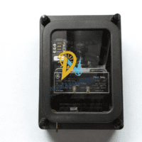 Front view of GE 12ICW51A2A Power Relay Type ICW in protective black case for marine switchboard applications.