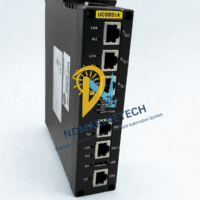 Isometric view of a GE IS420UCSBS1A UCSB Controller module with status LED indicators for Power Boot Online Flash and Diag.