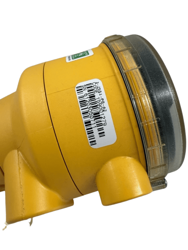 GF Signet 3-2551-P0-42 Part Number and MPN Label Technical label of GF Signet Magmeter showing Model 3-2551-P0-42, Code 159001279, and Serial Number.