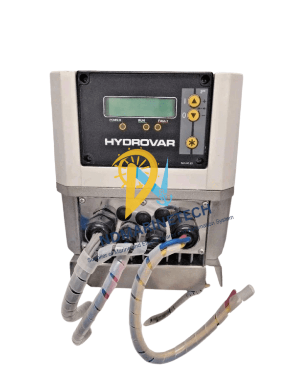 Ready-to-Install HYDROVAR HV 3.2 Variable Speed Drive Head. Complete HYDROVAR ITT HV 3.2 F 120D2 unit with pre-installed electrical wiring and cable glands