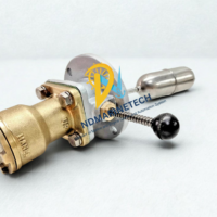 Hanla FMS-2H-WS-T horizontal float level switch with manual test lever and stainless steel float.