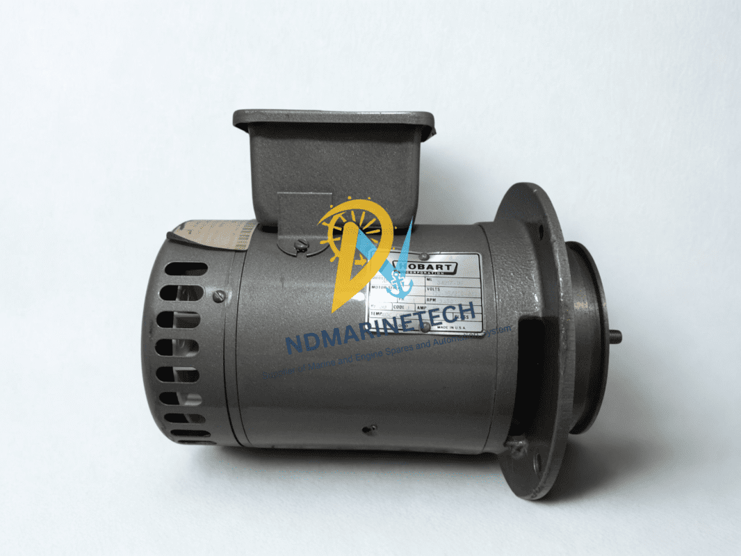 Hobart AM-12A 1 HP High-Speed Commercial Replacement Motor Hobart AM-12A industrial dishwasher pump motor with grey cast iron housing and top-mounted terminal box