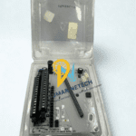 Top view of the Honeywell CC-TAON01 Analog Output Experion Series C module inside an opened protective casing, displaying the front terminal connections.