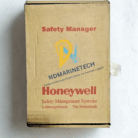 The original cardboard shipping box for the Honeywell Safety Management Systems, indicating the product origin from 's-Hertogenbosch, The Netherlands.