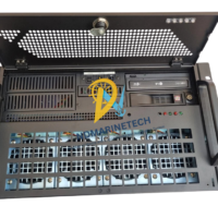 Front panel view of a 19-inch rackmount industrial computer featuring the IEI ROCKY-4786 SBC with cooling fans and LG optical drive.