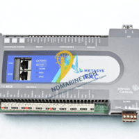Detailed top-down view of MS-FAC4911-0 controller showing Universal, Binary, and Analog input/output terminal configurations.