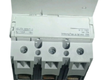 Close-up of Moeller N 2-160 technical specifications label showing 160A rated current and IEC/EN 60947-3 standards