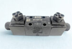 Parker D1VW004CNYW91 Directional Control Valve top view showing model number and technical specifications label.