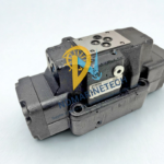 New Parker D41VW002C2NJW91 pilot operated directional control valve with manufacturer nameplate and robust cast iron body.