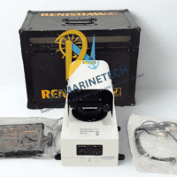 Complete Renishaw Fanbeam 5 system including laser sensor, control unit, data cables, and ruggedized Renishaw transit case.