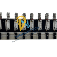 Front assembly of SF Control LD 100S LevelDatic with 10-channel air flow meters and master pressure gauge for tank gauging