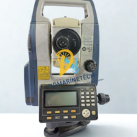 Front view of Sokkia CX-101 Total Station showing digital display screen and alphanumeric keypad.